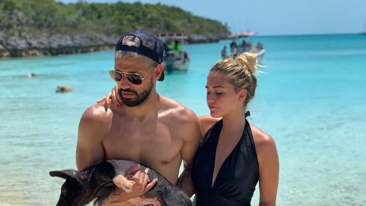 Sofía Calzetti y el Kun Agüero. Fuente: (Instagram)