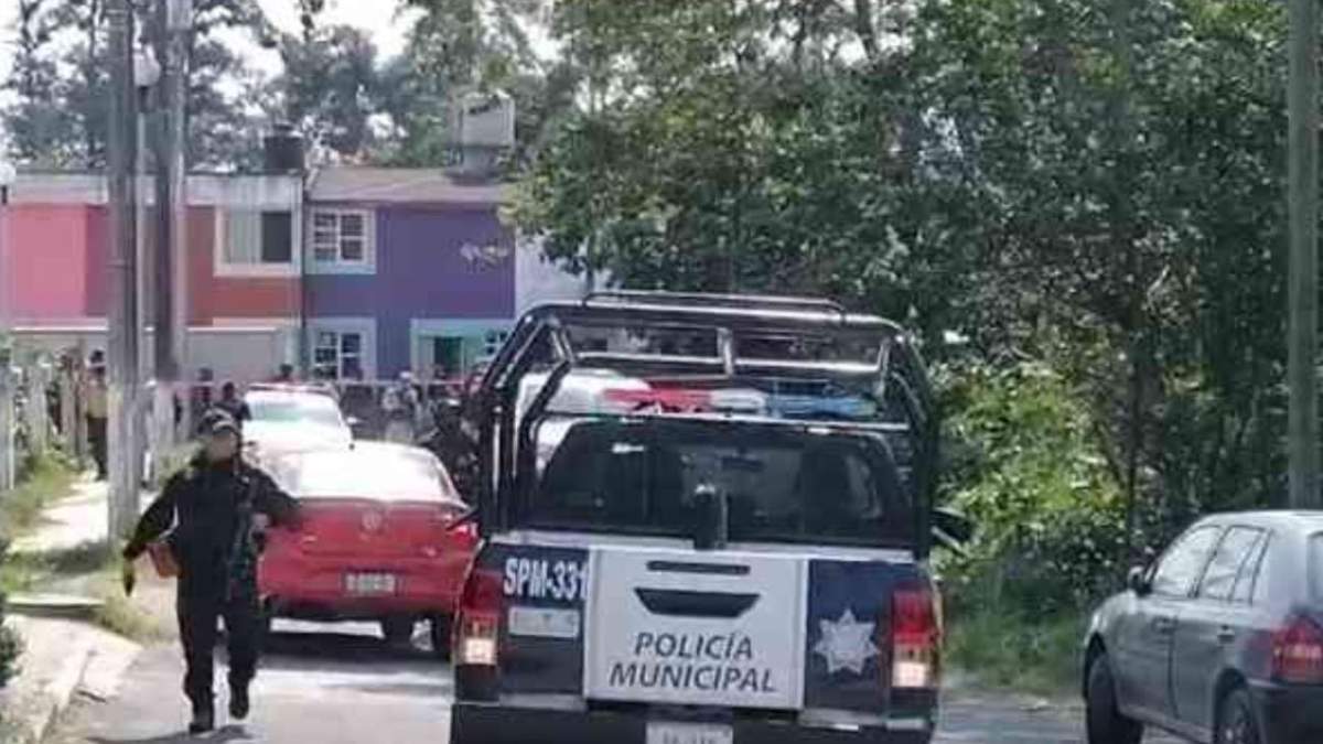El sitio del ataque contra el comandante de la Policía Municipal de Ixtaczoquitlán.