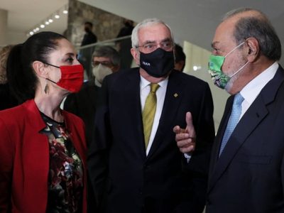 Sheinbaum, Slim y Graue inauguran Pabellón Nacional de la Biodiversidad
