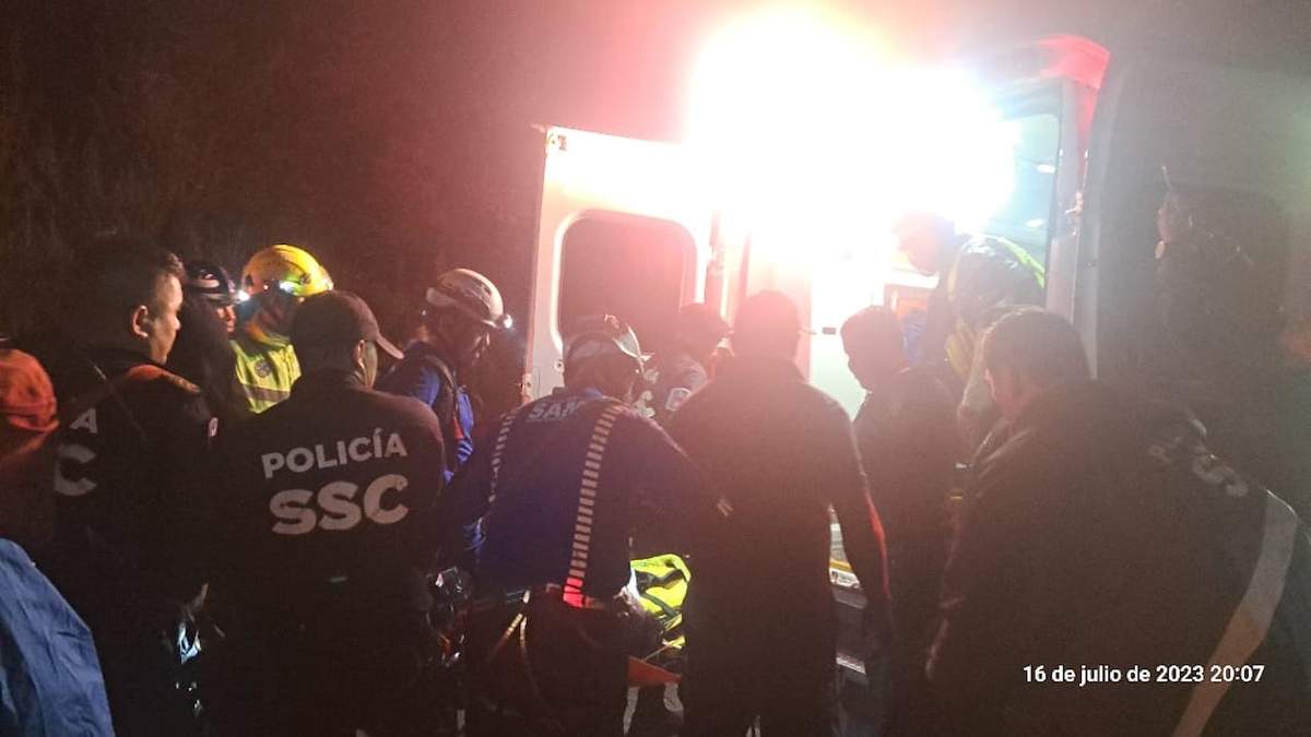 Paramédicos del ERUM trasladaron al hombre al hospital
