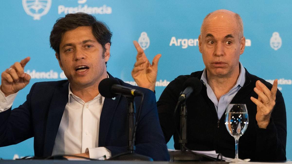 Diferencias entre Kicillof y Rodríguez Larreta. Fuente: (Twitter)