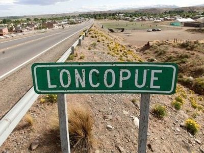 Loncopué dividida en cuatro sectores