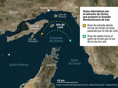 EU asegura que ningún buque iraní logró superar su bloqueo en el paso de Ormuz en 24 horas
