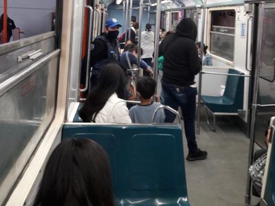 Lluvia provoca suspensión momentánea de líneas 5 y 6 del Metro y marcha lenta del resto del sistema