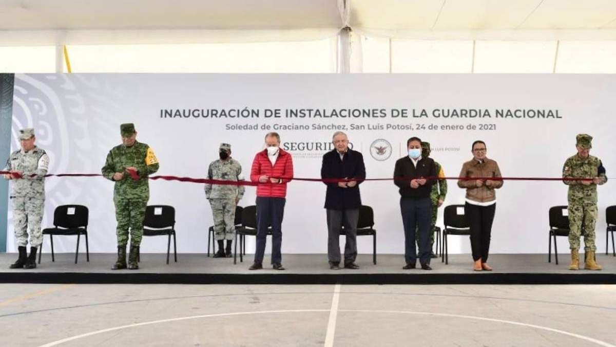 AMLO en su gira por SLP el fin de semana pasado