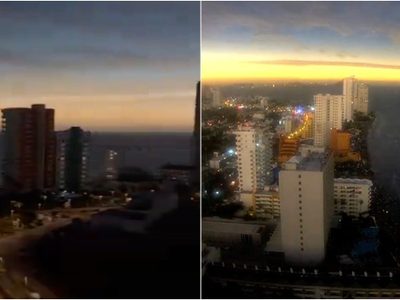 Eclipse solar 2024: Webcams muestra el MxM de cómo se oscureció Mazatlán (Video)