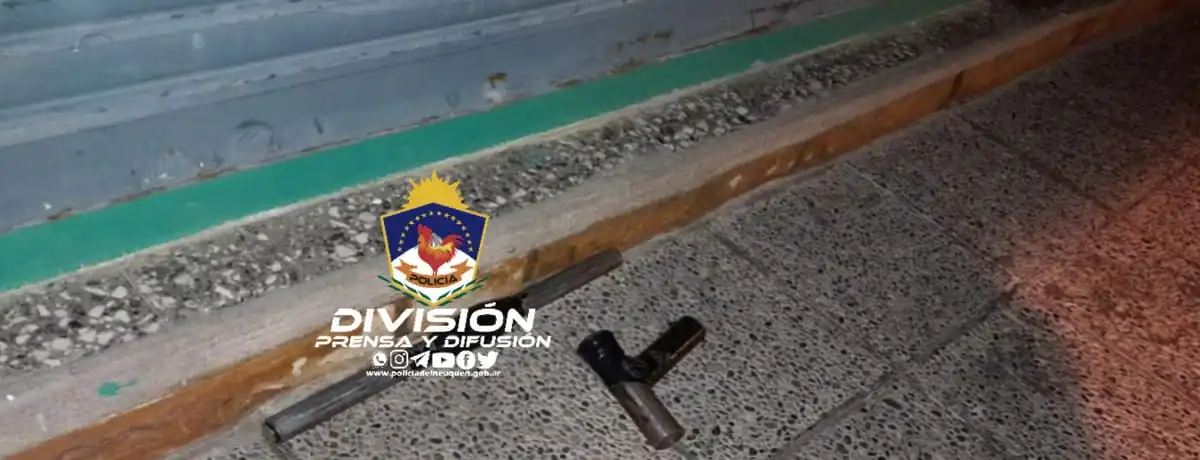 Arma de fuego secuestrada en Cutral Co. Fuente: (Prensa Policía).