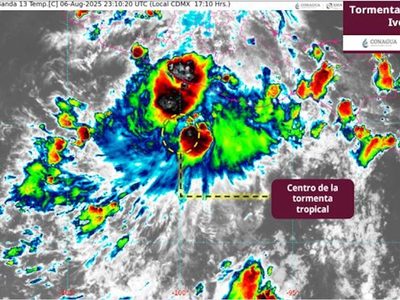 Se forma tormenta tropical Ivo en el Pacífico; se ubica a 310 kilómetros de Acapulco