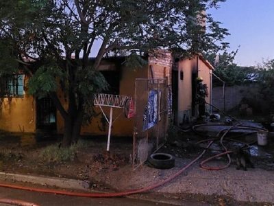 Un incendio dejó a una mujer con quemaduras graves
