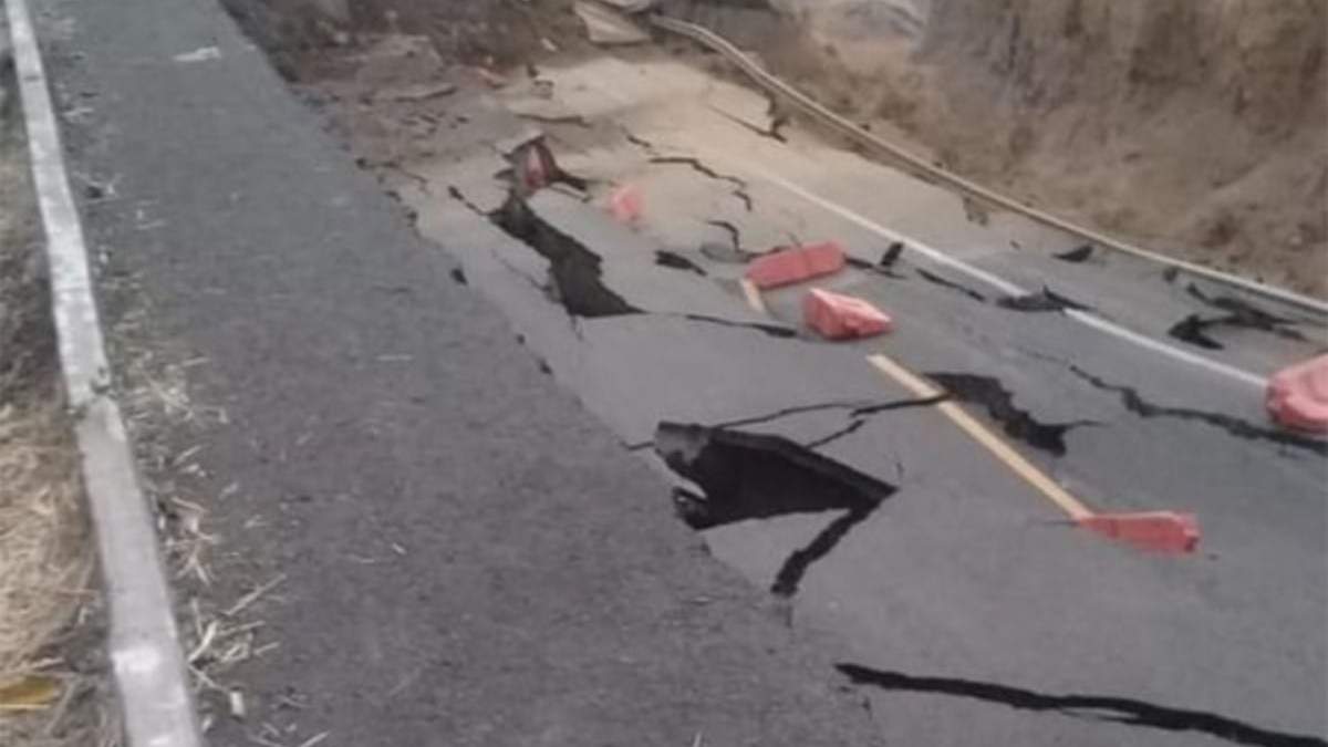 El tramo hundido de la autopista Siglo XXI