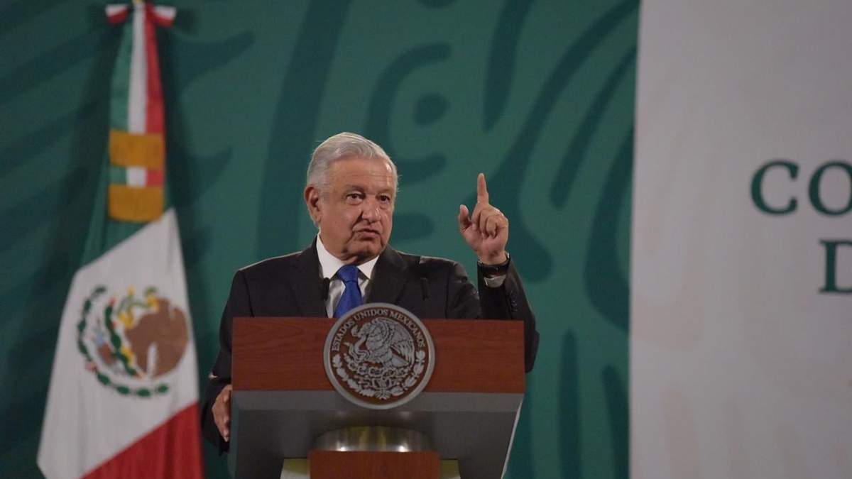El presidente López Obrador en Palacio Nacional