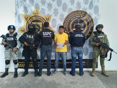 Detienen a presunto extorsionador de empresarios de Tabasco