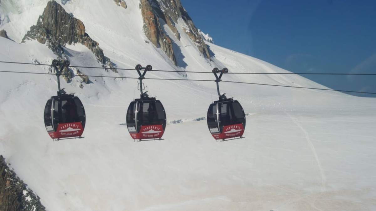 Teleférico panorámico del Mont Blanc