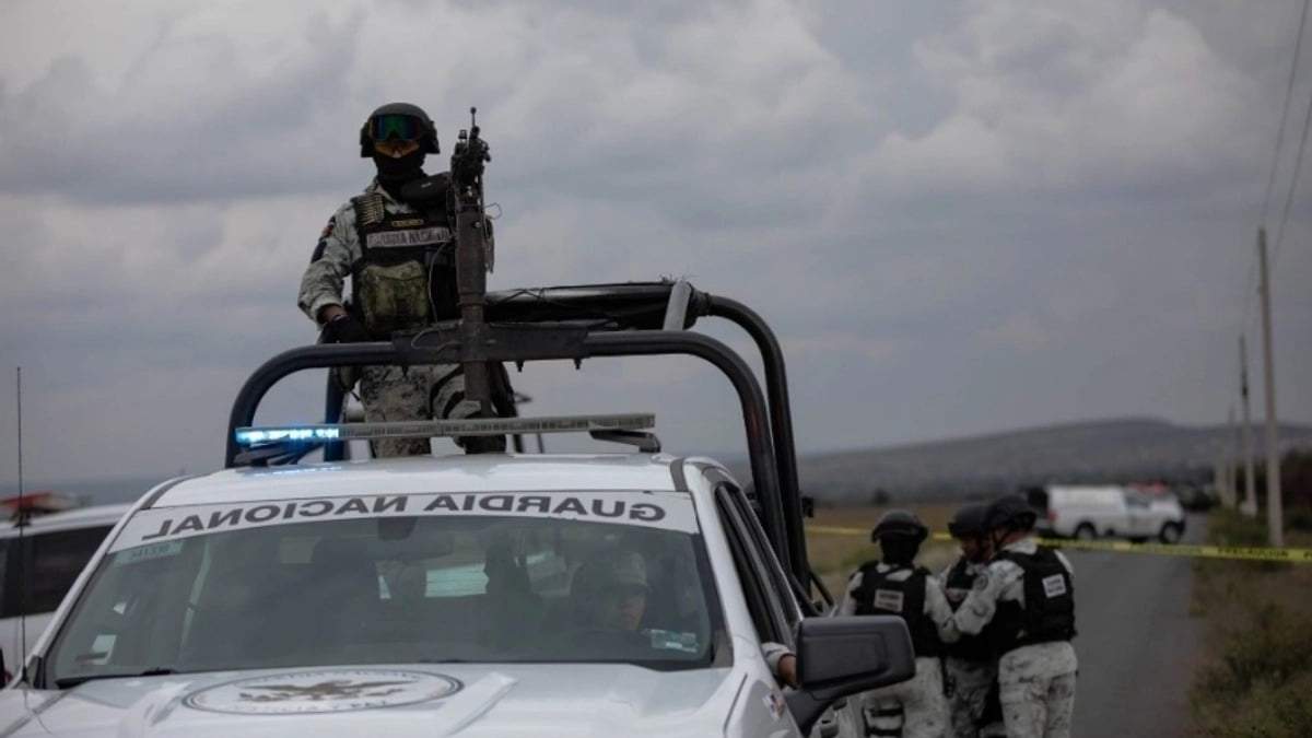 Un elemento de la GN durante un operativo en Zacatecas.