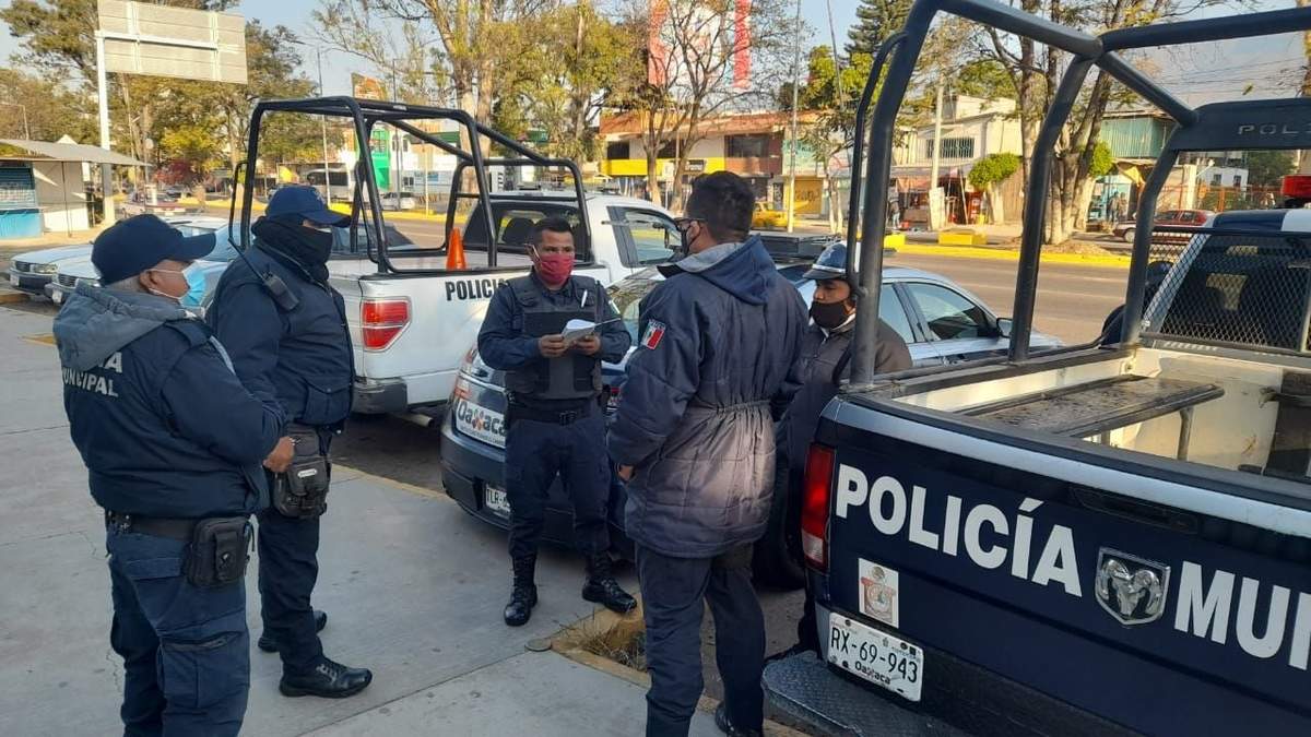 Un operativo de la policía de Oaxaca