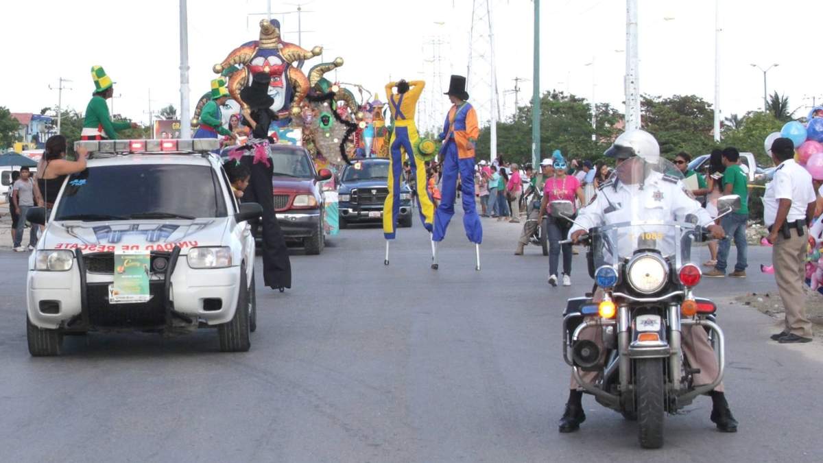 Una edición anterior del carnaval de Cancún