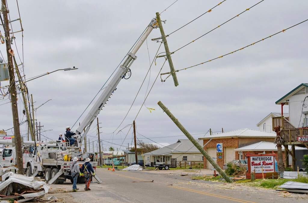 Los estragos de Zeta en Luisiana, Estados Unidos. Foto: AP / Matthew Hinton