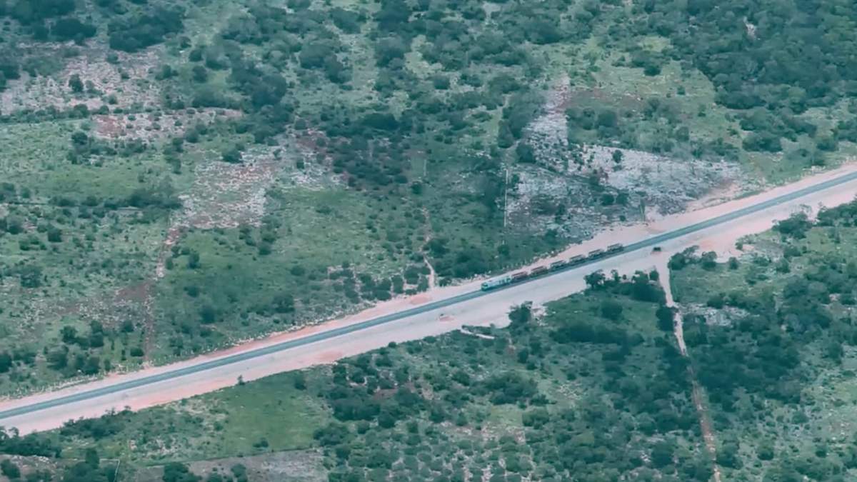 Las locomotoras en el video publicado por el mandatario