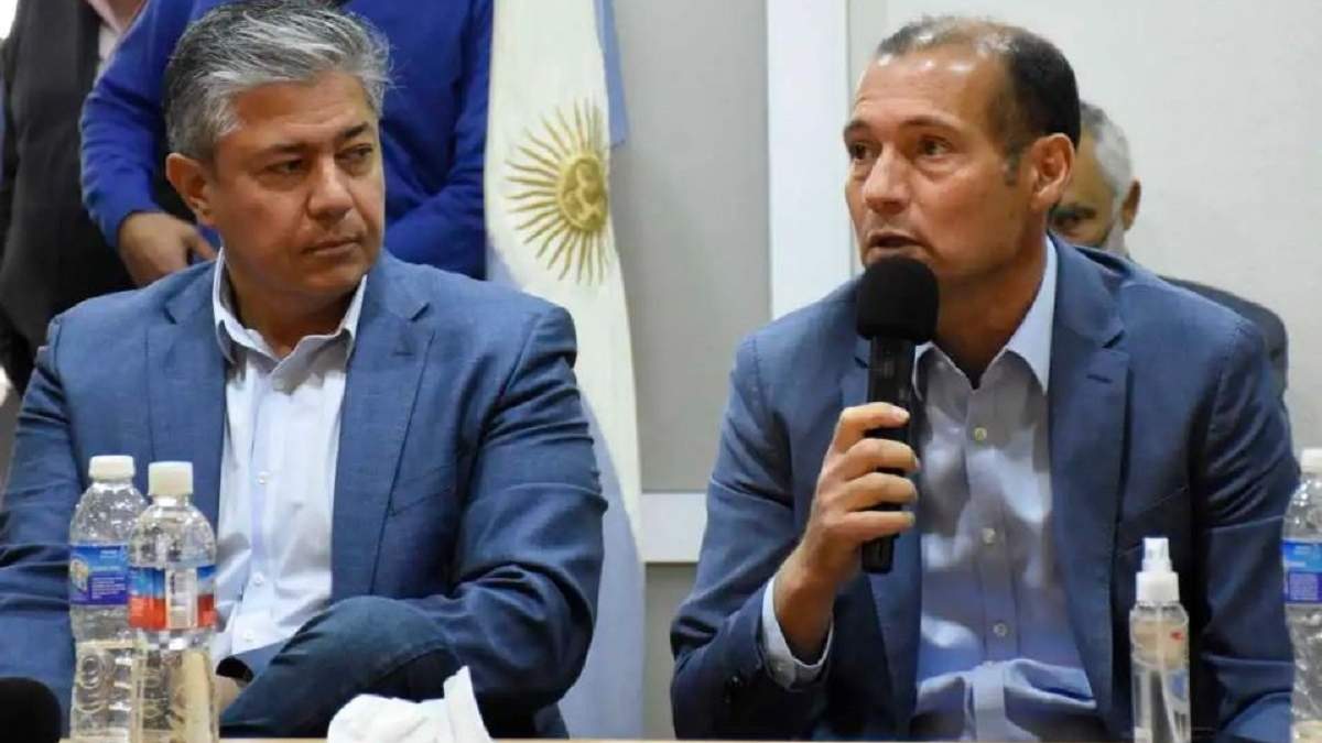 Omar Gutiérrez y Rolando Figueroa preparan el presupuesto 2024. Fuente: (Facebook)