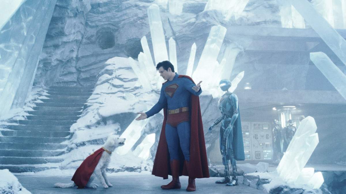 David Corenswet en una escena de "Superman"