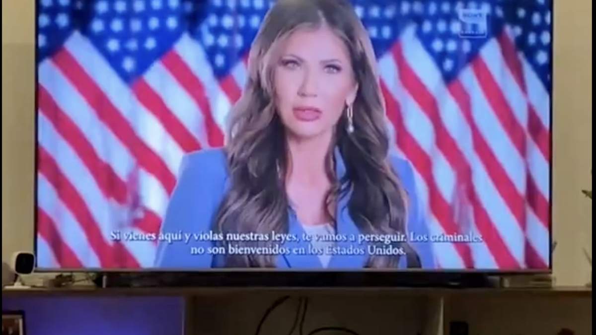 El spot aniinmigrante del gobierno de EU en el que aparece Kristi Noem, secretaria de Seguridad Interior