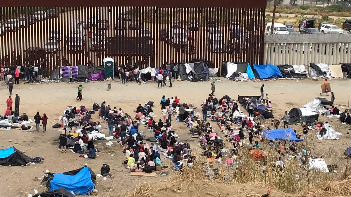 Migrantes en Tijuana