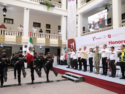 Reconoce gobernador al equipo de Protección Civil y a Servicios Aéreos de Tamaulipas