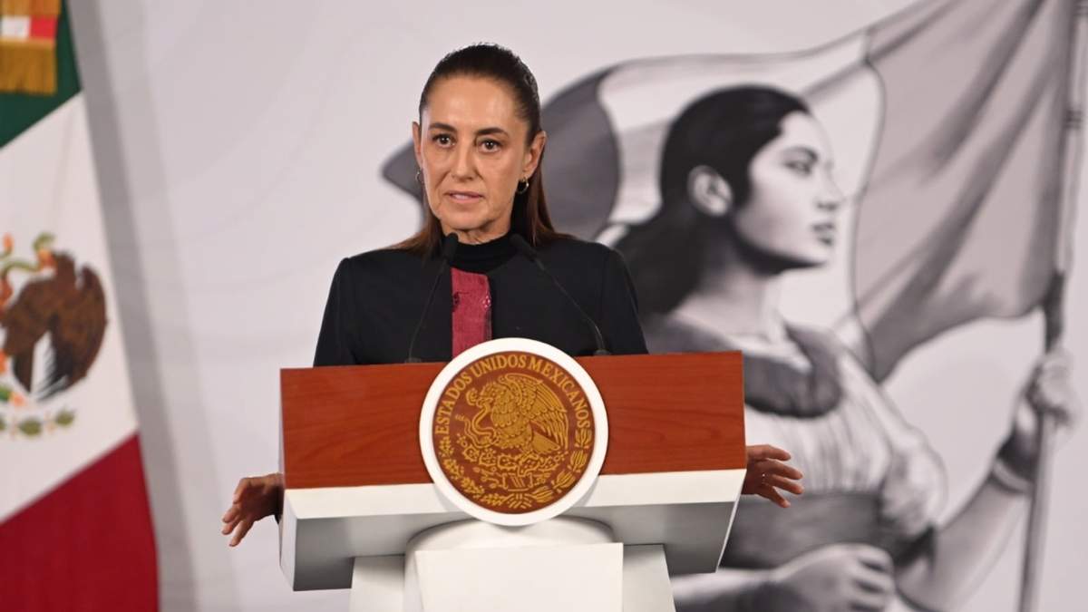 La presidenta Claudia Sheinbaum en la mañanera