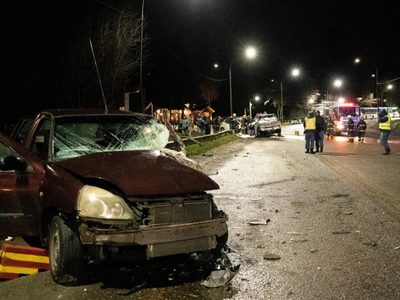 Un conductor se quedó dormido y causó un choque múltiple