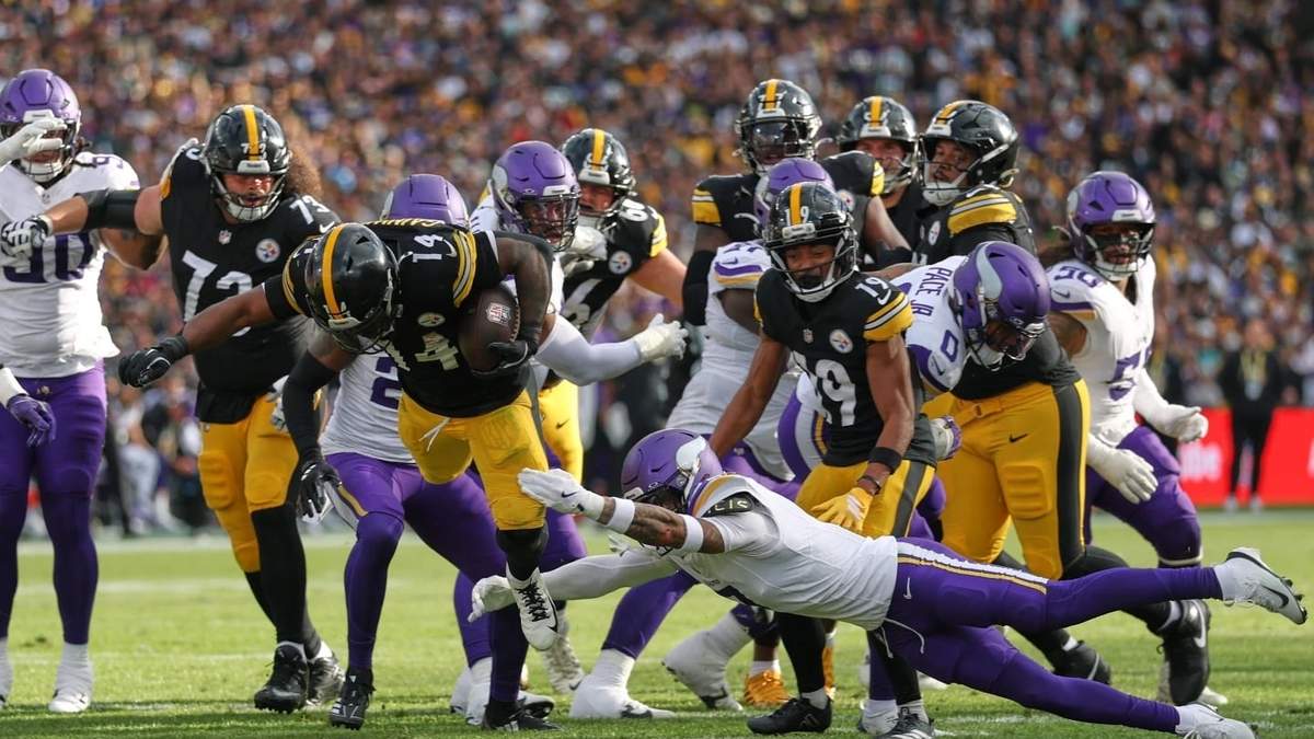 Los Steelers ganan 24-21 a los Vikings en el primer partido en la historia de la NFL en Irlanda