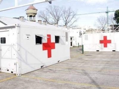 Por el coronavirus, las Fuerzas Armadas despliegan un hospital anexo en Campo de Mayo