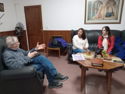 Integrantes de Libres del Sur se reunieron con el obispo Croxato de Neuquén