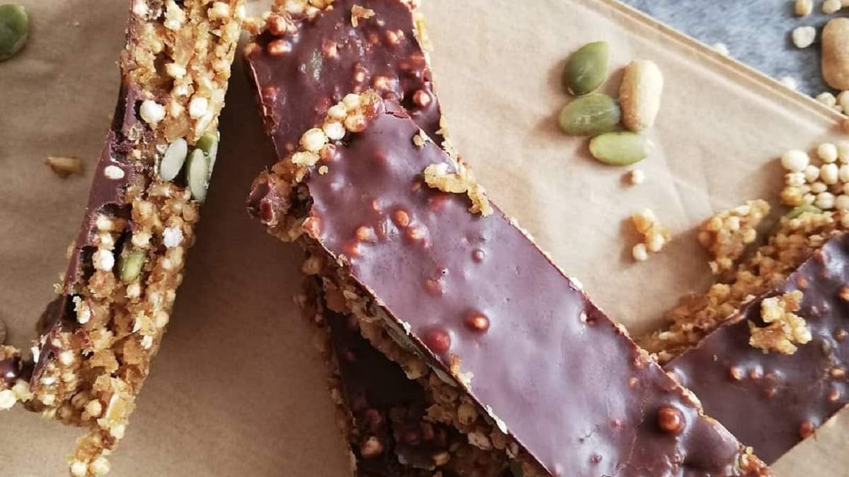 Bocaditos de chocolate y quinoa. Fuente: (Instagram)
