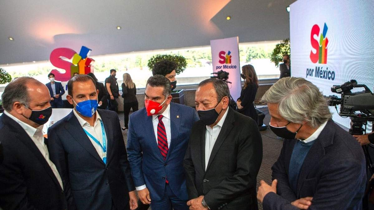 Los dirigentes del PAN, PRI y PRD, entre De Hoyos y González Guajardo