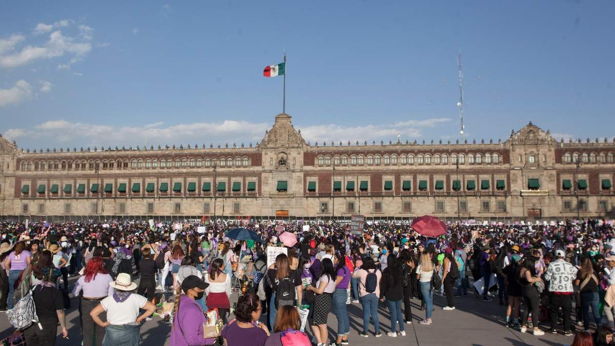 La marcha por el Dïa Internacional de la Mujer del 8 de marzo pasado