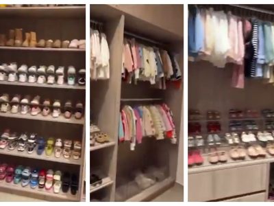 Samuel García y Mariana Rodríguez desatan críticas tras presumir 120 pares de zapatos de su hija
