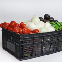 Guardá los cajones de verdulería plásticos que encuentres: creá este fabuloso estante para verduras o vegetales
