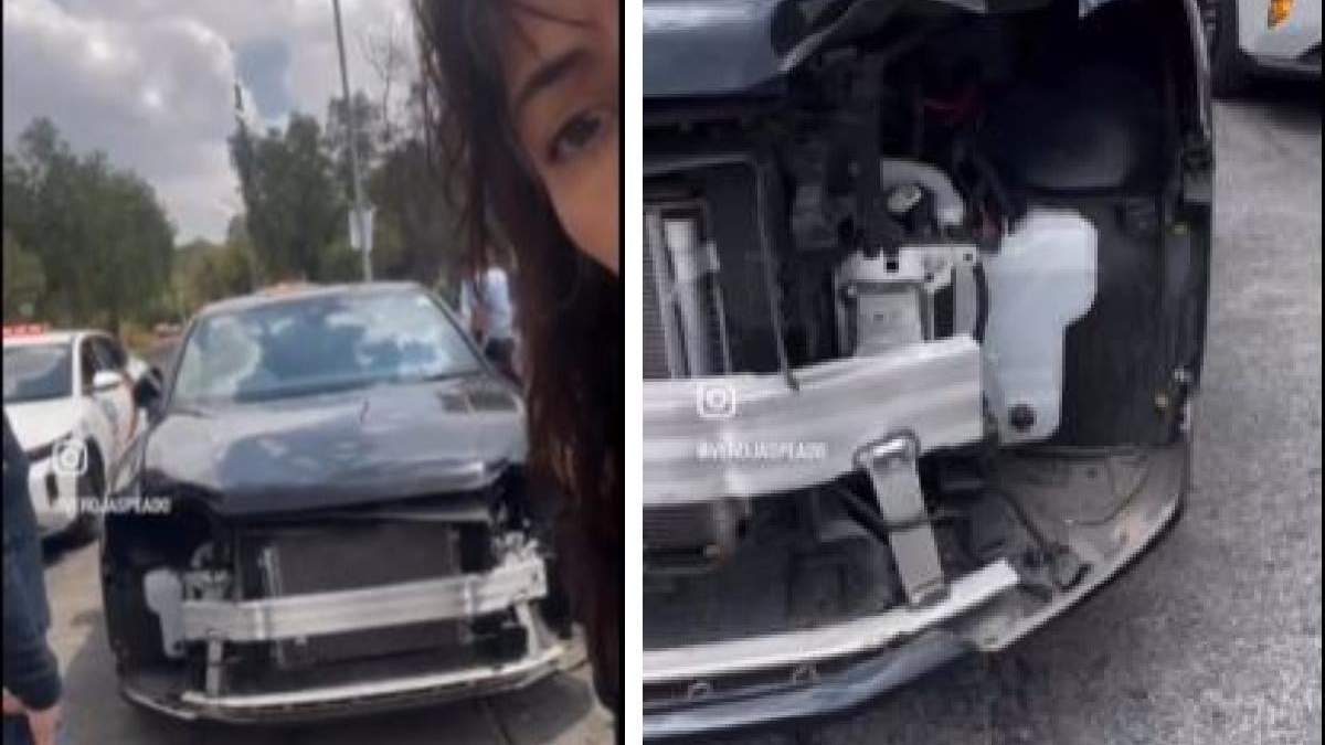 Jaspeado muestra su vehículo tras el robo de autopartes en CU