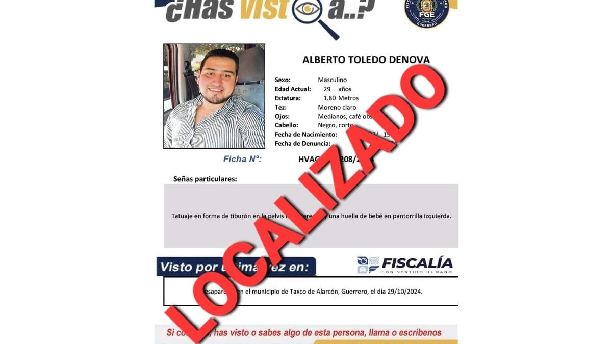 Alberto Toledo, localizado