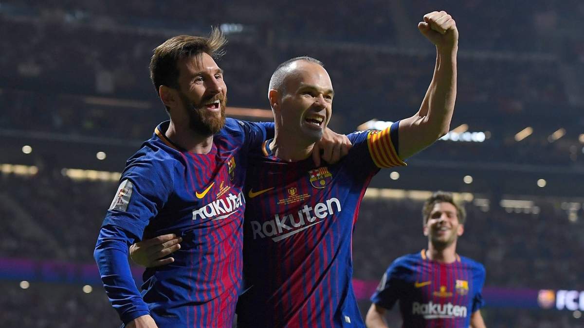 Lionel Messi y Andrés Iniesta. Fuente: (X)