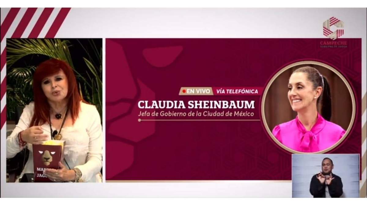 Layda Sansores recibió la llamada de Claudia Sheinbaum en su programa