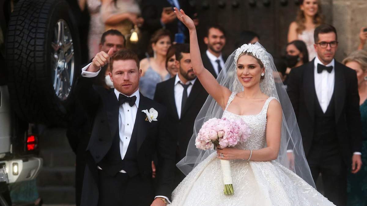 Fernanda Gómez y Canelo Álvarez. Fuente: (Instagram)