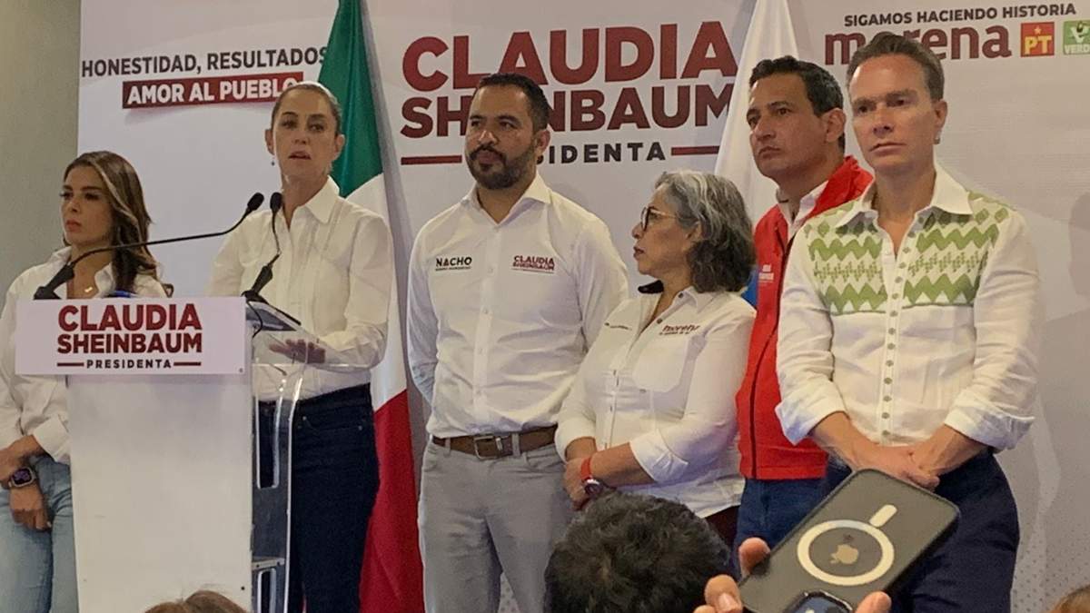 Sheinbaum en acto de campaña
