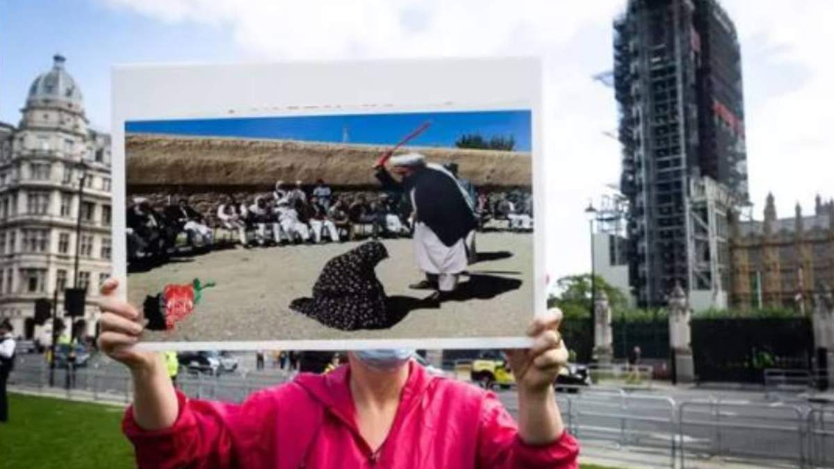 Protesta en Londres por los Derechos Humanos en Afganistán