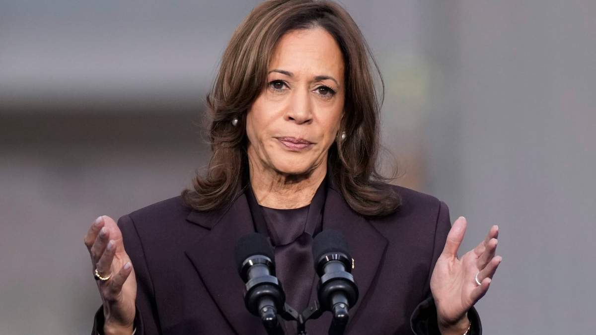 La candidata demócrata Kamala Harris