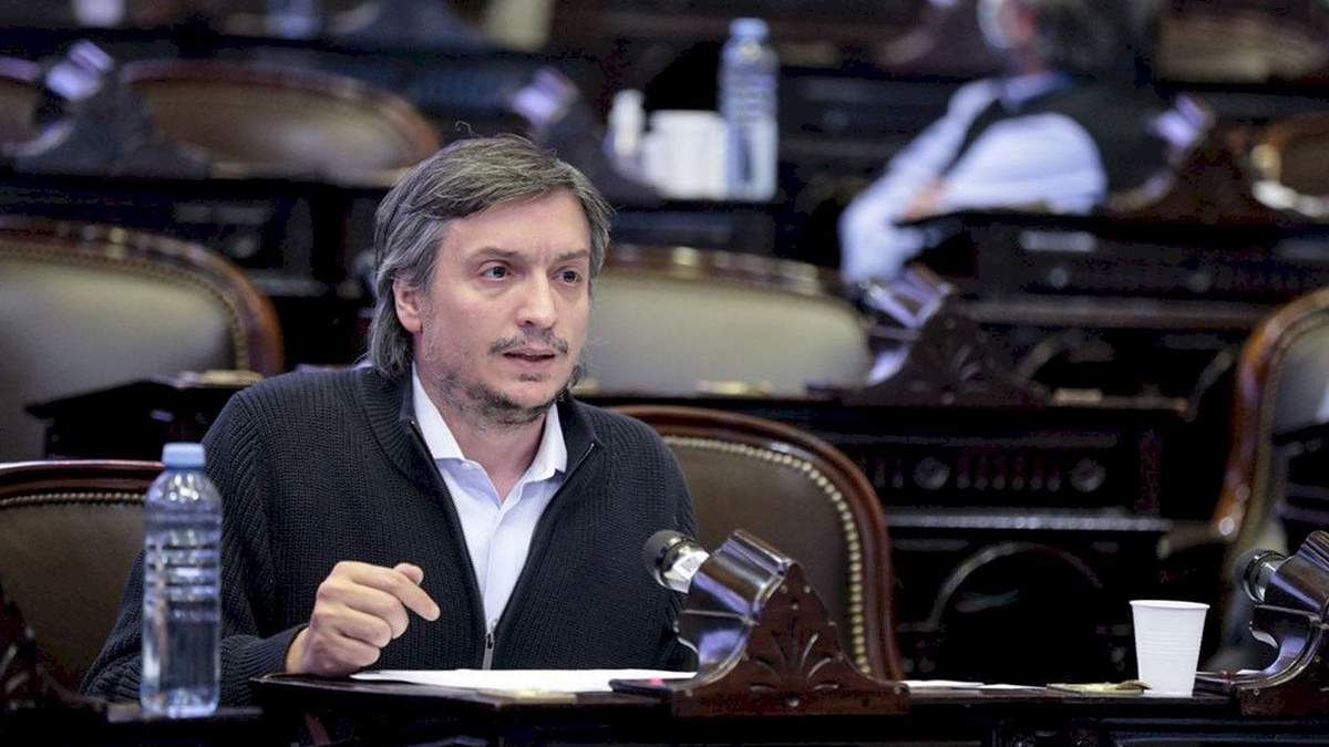 Máximo Kirchner, diputado por el Frente de Todos. Fuente: (Twitter)