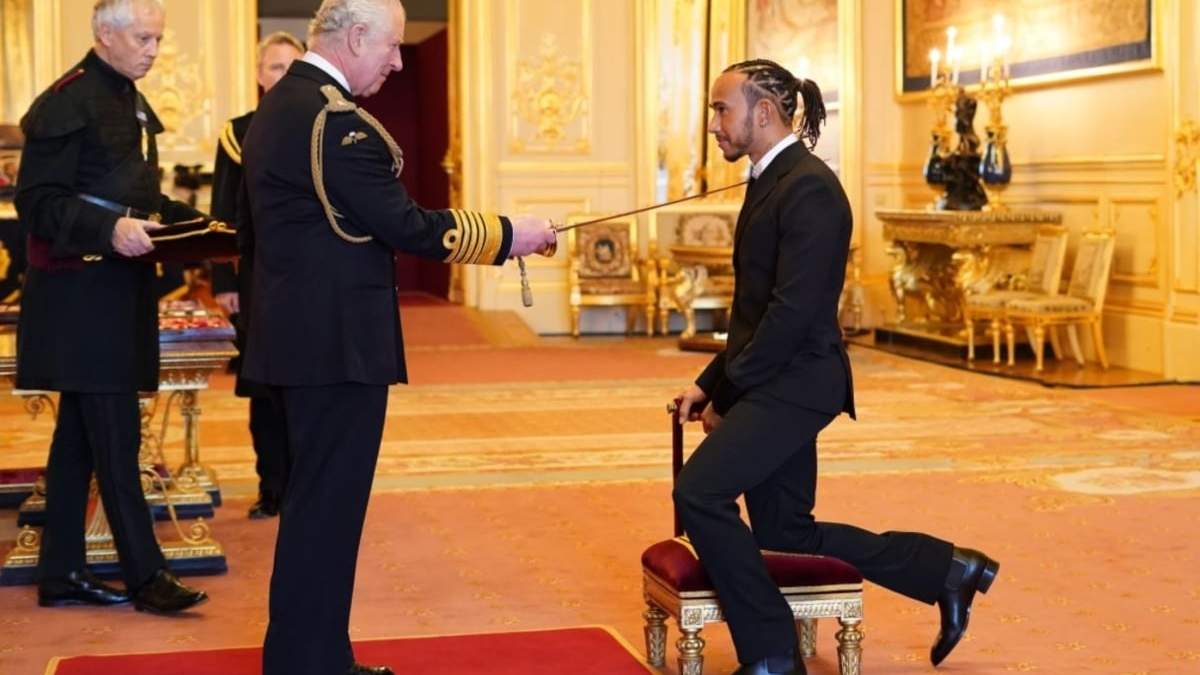 El príncipe Carlos nombró a Lewis Hamilton Caballero del Imperio Británico