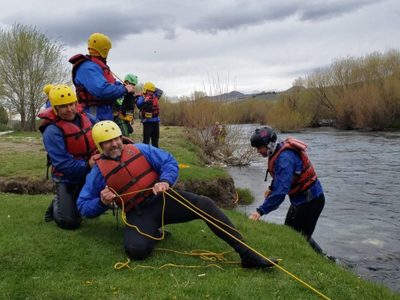 Rescate exitoso en el lago Huechulafquen