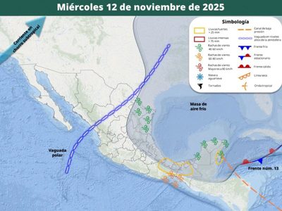 Persiste ambiente gélido: masa de aire frío afectará este miércoles a los siguientes estados
