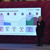 AMLO presume promedio diario de 60 asesinatos: "vamos bajando"